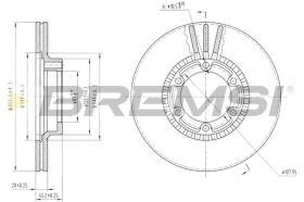 BREMSI CD6392V - B. DISC MITSUBISHI