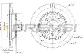 BREMSI CD6397V - B. DISC SAAB