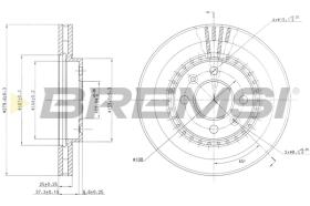 BREMSI CD6398V - B. DISC SAAB