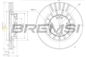 BREMSI CD6399V - B. DISC SUBARU