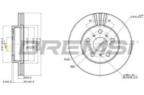 BREMSI CD6402V - B. DISC TOYOTA