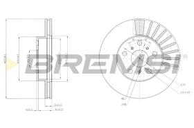 BREMSI CD6403V - B. DISC TOYOTA