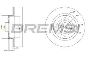 BREMSI CD6404S - B. DISC TOYOTA