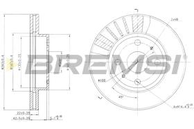 BREMSI CD6405V - B. DISC TOYOTA