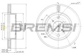 BREMSI CD6407V - B. DISC TOYOTA