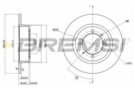 BREMSI CD6409S - B. DISC MITSUBISHI