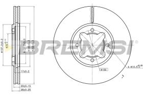 BREMSI CD6410V - B. DISC TOYOTA, LOTUS
