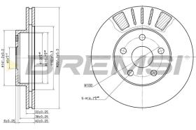BREMSI CD6411V - B. DISC TOYOTA