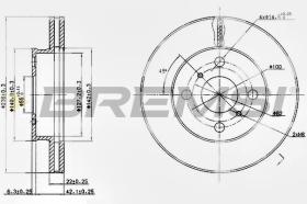 BREMSI CD6413V - B. DISC TOYOTA