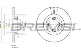 BREMSI CD6415V - B. DISC TOYOTA