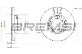 BREMSI CD6416V - B. DISC TOYOTA, VW