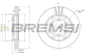 BREMSI CD6421V - B. DISC NISSAN