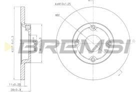 BREMSI CD6422S - B. DISC DAIHATSU