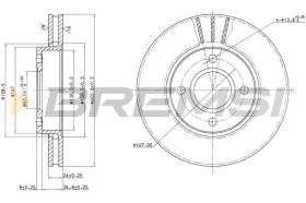 BREMSI CD6423V - B. DISC FORD