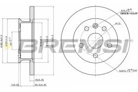 BREMSI CD6424S - B. DISC VW