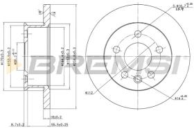 BREMSI CD6426S - B. DISC VW