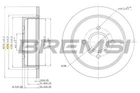BREMSI CD6435S - B. DISC FORD