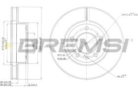 BREMSI CD6440V - B. DISC DAIMLER, JAGUAR