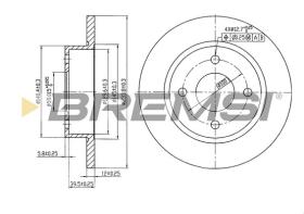 BREMSI CD6442S - B. DISC NISSAN