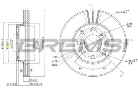 BREMSI CD6447V - B. DISC HONDA