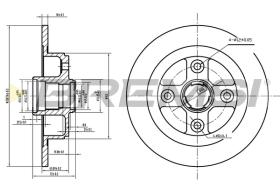 BREMSI CD6449S - B. DISC HONDA