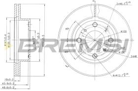 BREMSI CD6451V - B. DISC HONDA