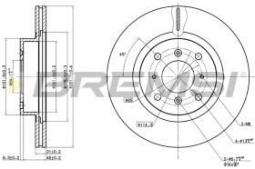 BREMSI CD6453V - B. DISC ACURA, HONDA