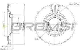 BREMSI CD6461V - B. DISC MITSUBISHI