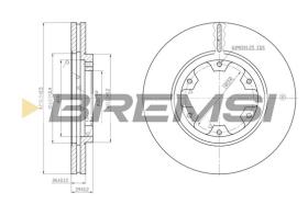 BREMSI CD6464V - B. DISC FORD, NISSAN