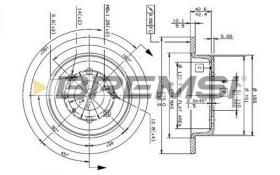 BREMSI CD6468S - B. DISC HONDA, ROVER, MG, LOTUS