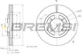 BREMSI CD6472V - B. DISC MITSUBISHI