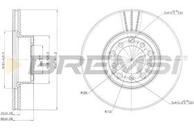BREMSI CD6476V - B. DISC MERCEDES-BENZ, JEEP