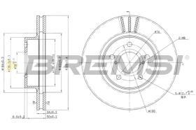 BREMSI CD6485V - B. DISC SUBARU