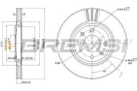 BREMSI CD6489V - B. DISC PEUGEOT, CITROEN