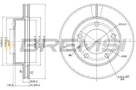 BREMSI CD6496V - B. DISC FORD USA, MAZDA