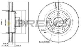 BREMSI CD6501V - B. DISC MERCEDES-BENZ, TOYOTA, LEXUS