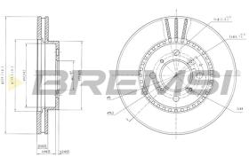 BREMSI CD6511V - B. DISC HONDA
