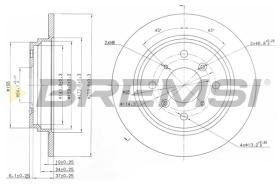 BREMSI CD6512S - B. DISC HONDA