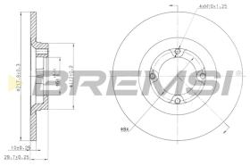 BREMSI CD6533S - B. DISC TOYOTA