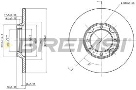 BREMSI CD6536S - B. DISC TOYOTA