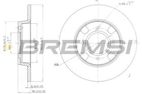 BREMSI CD6538S - B. DISC NISSAN