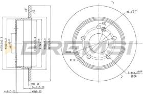 BREMSI CD6539S - B. DISC FIAT, MERCEDES-BENZ