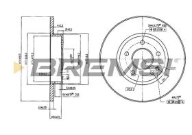 BREMSI CD6540S - B. DISC MERCEDES-BENZ