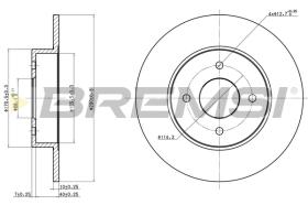 BREMSI CD6546S - B. DISC NISSAN
