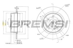 BREMSI CD6548S - B. DISC FIAT, MERCEDES-BENZ
