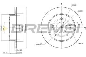 BREMSI CD6549S - B. DISC NISSAN