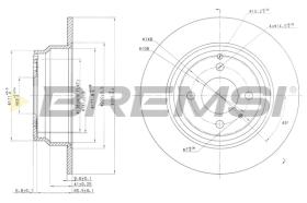 BREMSI CD6551S - B. DISC FIAT, VOLVO