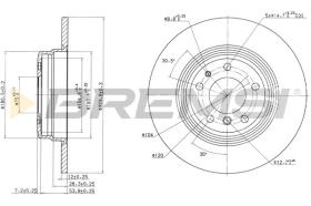 BREMSI CD6553S - B. DISC BMW, FIAT