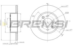 BREMSI CD6557S - B. DISC RENAULT