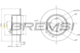 BREMSI CD6561S - B. DISC OPEL, VAUXHALL